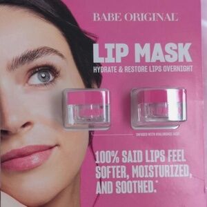 Babe Original Overnight Hydration Soft Lip Mask 11g X 2 = 22g Full-Size Sealed